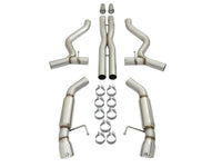 aFe MACHForce XP 3in Aggressive Toned Cat - Back Exhausts w/ Polished Tips 15 - 17 Ford Mustang V6/V8 - My Store