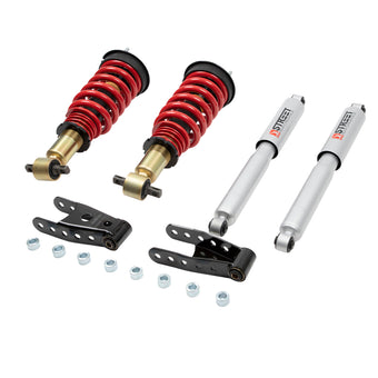 compare product Belltech Coilover Kit 07-18 GM Sierra 1500 All Cabs/Short Bed F -1in to -3in / R 2in to -2in 2/4WD