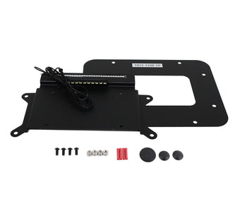compare product Kentrol 07-18 Jeep Wrangler JK Back Side License Plate Mount with LEDs - Textured Black