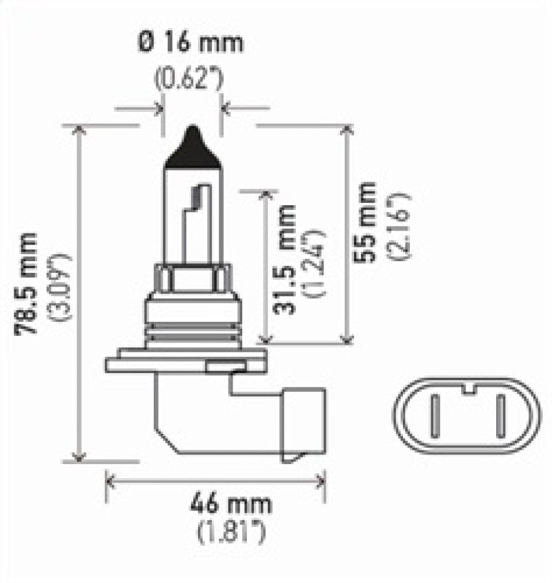 Hella 9006 12V 55W Halogen Bulb - My Store