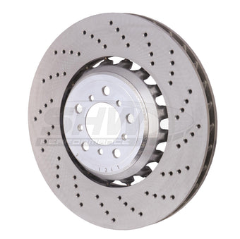 compare product SHW 2021 BMW M2 Comp 3.0L w/o Ceramic Brake Right Front Cross-Drilled LW Brake Rotor (34118072018)