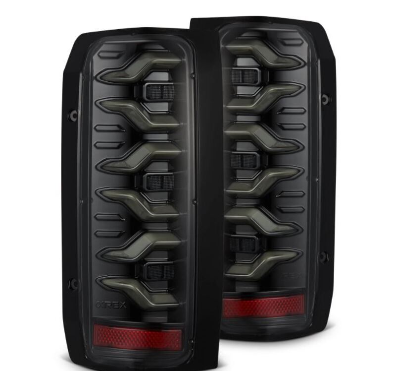 AlphaRex 87 - 96 Ford Bronco/F - 150 Luxx - Series LED Tail Lights - Alpha - Black - My Store