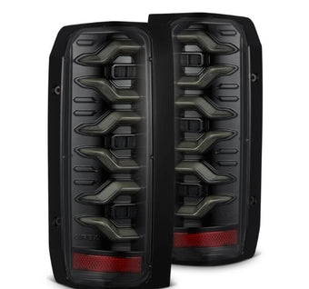 compare product AlphaRex 87-96 Ford Bronco/F-150 Luxx-Series LED Tail Lights - Alpha-Black