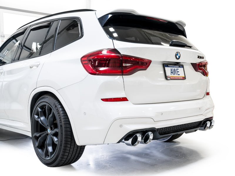 AWE Tuning 20 - 25 BMW X3 M/M Comp (F97) AWD SwitchPath Axle - Back Exhaust - Chrome Silver Tips - My Store