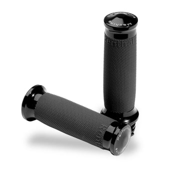 compare product Performance Machine Contour Renthal Wrapped Grips - Black Ano