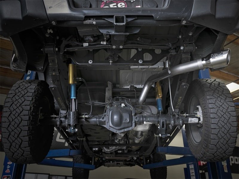aFe Mach Force - XP Exhaust 3in CB SS 15 - 17 GM Colorado/Canyon 2.5L/3.6L Side Exit w/ Polished Tip - My Store
