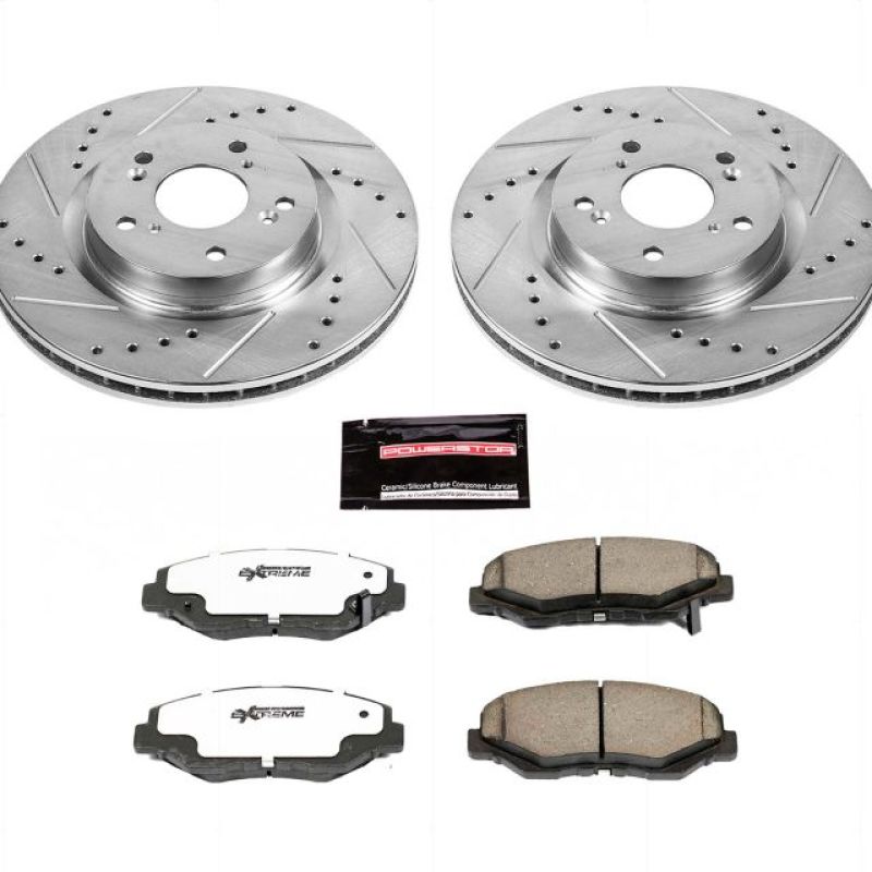 Power Stop 12 - 16 Honda CR - V Front Z26 Street Warrior Brake Kit - My Store