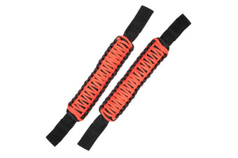 compare product Fishbone Offroad Head Rest Paracord Grab Handles Red