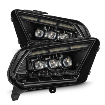 compare product AlphaRex 13-14 Ford Mustang NOVA LED Proj Headlights Alpha-Blk w/Actv Light & Seq.Sig / SB DRL