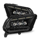 AlphaRex 13 - 14 Ford Mustang NOVA LED Proj Headlights Alpha - Blk w/Actv Light & Seq.Sig / SB DRL - My Store