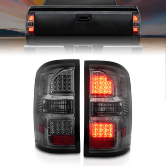 compare product ANZO 2014-2018 GMC Sierra LED Tail Lights Black Housing Smoke Lens