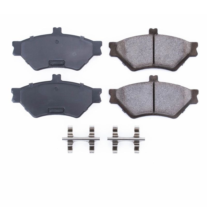 Power Stop 95 - 97 Ford Crown Victoria Front Z17 Evolution Ceramic Brake Pads w/Hardware - My Store
