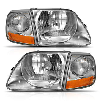 compare product ANZO 1997-2003 Ford F-150 Crystal Headlight G2 Clear With Parking Light