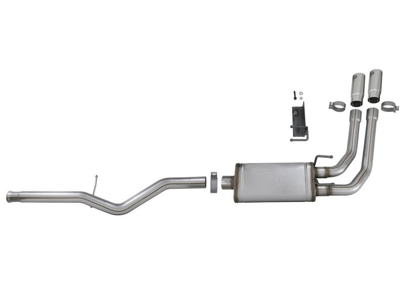 aFe Rebel Series 3in - 2.5in 409 SS Cat - Back Exhaust 09 - 18 GM Silverado/Sierra 1500 V6 - 4.3L / V8 - 4.6L - My Store