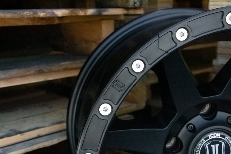 ICON 17in Compression/Alpha/Rebound Wheel Rock Ring Kit (20 Bolt) - My Store