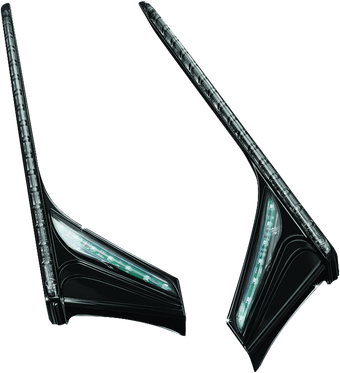 compare product Kuryakyn L.E.D. Vertical Rear Light Strips 12-17 GL1800 Gloss Black Smoke Lens