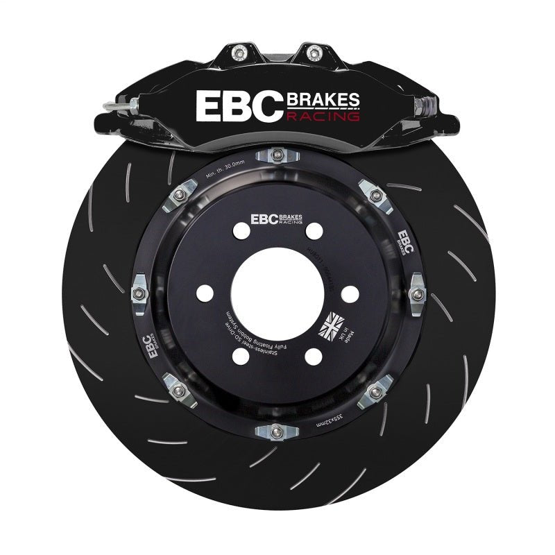 EBC Racing 09-18 Audi A6 2.0T Black Apollo-6 Calipers 380mm Rotors Front Big Brake Kit - My Store