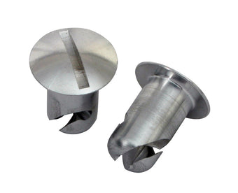 compare product Moroso Quick Fastener - Oval Head - 7/16in x .500in - Aluminum - 10 Pack