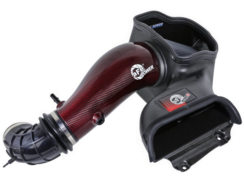 aFe 23 - 24 Ford F150 Raptor R Supercharged Red Carbon Track Series Air Intake w/ P5R Filter (MOQ 24) - My Store