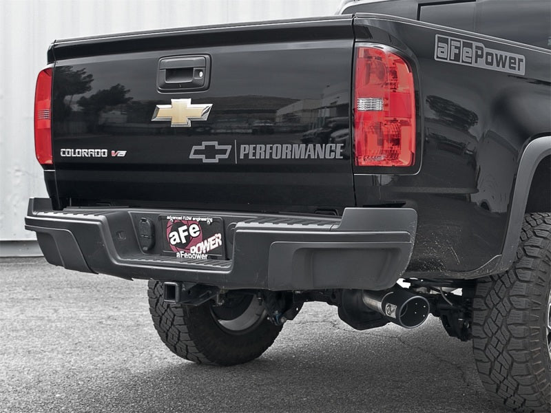 aFe Mach Force - XP Exhaust 3in CB SS 15 - 17 GM Colorado/Canyon 2.5L/3.6L Side Exit w/ Black Tip - My Store