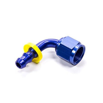 compare product Fragola -8AN Nut x -6AN 90 Degree Push-Lite Hose End For Fuel Cell Conversion - Black