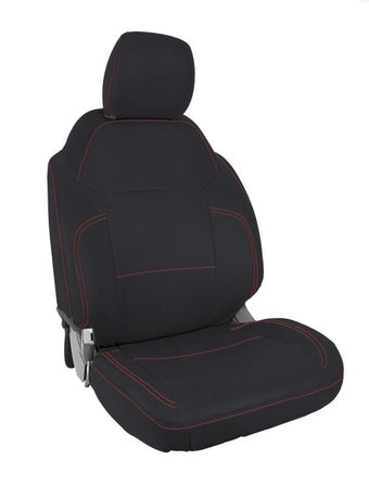 compare product PRP 2021+ Ford Bronco 2 Door Front Seat Covers (Pair) - Black w/ Red Stitching