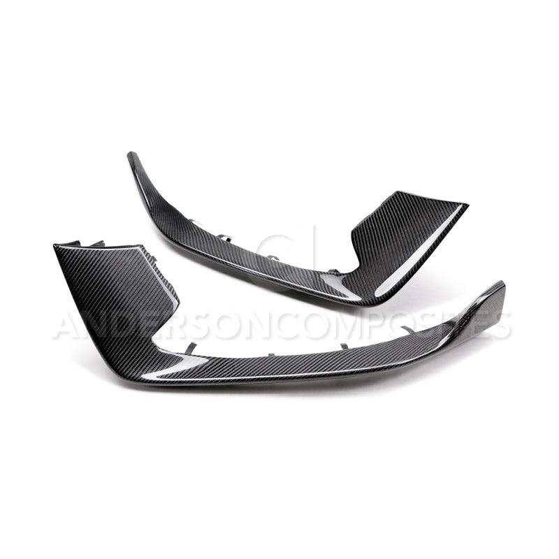 Anderson Composites 15 - 20 Ford Mustang Shelby GT350 Carbon Fiber Bumper Inserts - My Store