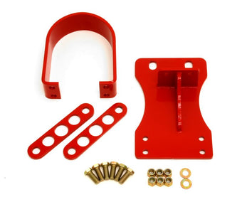 compare product BMR 10-15 5th Gen Camaro V8 Manual/V6 Automatic Front Driveshaft Safety Loop - Red