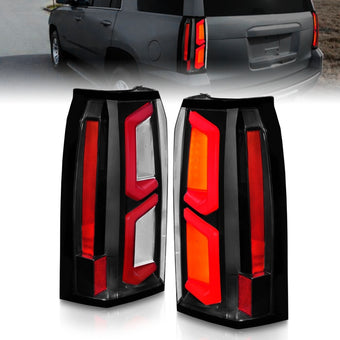 compare product ANZO 2015-2020 Chevrolet Tahoe LED Tail Lights w/ Light Bar Black Housing Clear Lens