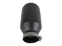 aFe Power Universal 5in Inlet 8in Outlet MACH Force - XP Clamp - On Exhaust Tip - Black - My Store