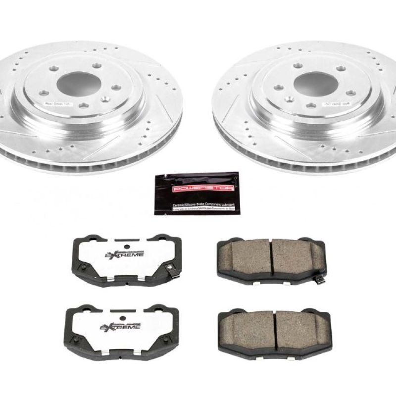 Power Stop 14 - 19 Chevrolet Corvette Rear Z26 Street Warrior Brake Kit - My Store
