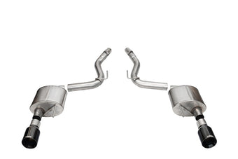 compare product Corsa 2024+ Ford Mustang GT Sport Axle-Back Dual Rear Exit with 4.5in Straight Cut Black PVD Tips
