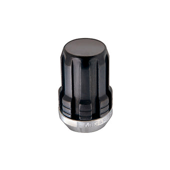 compare product McGard SplineDrive Lug Nut (Cone Seat) M12X1.25 / 1.24in. Length (Box of 50) - Black (Req. Tool)