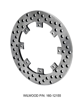 compare product Wilwood Rotor-SuperAlloy-Rear Drag-Drilled 11.44 x .350 - 8 on 7.00in