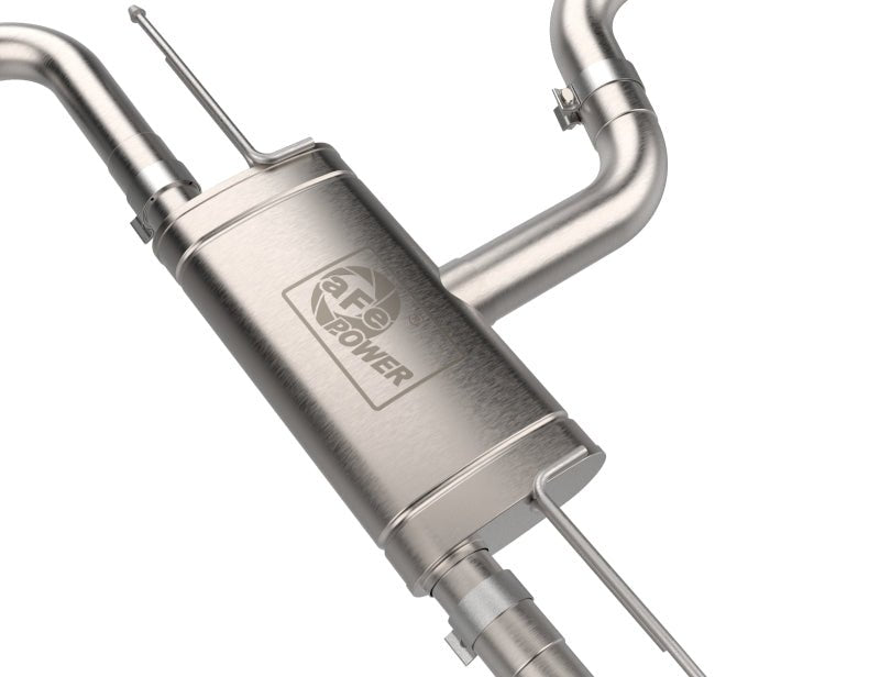 aFe 22 - 24 Volkswagen GTI MACH Force - Xp 3 to 2 - 1/2 IN Stainless Steel Cat - Back Exhaust w/Black Tip - My Store