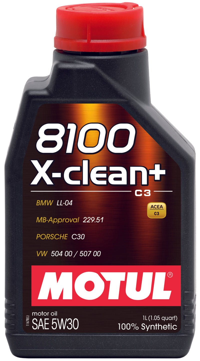 Motul 1L Synthetic Engine Oil 8100 5W30 X - CLEAN - LL04 - MB 229.51 - 504.00 - 507.00 - My Store