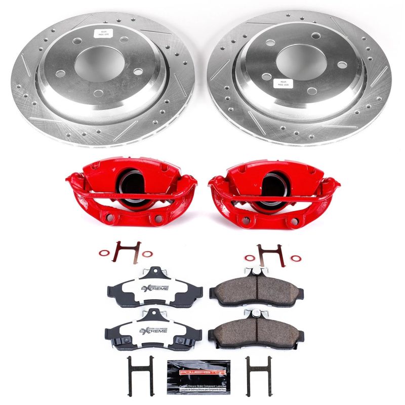 Power Stop 94 - 96 Chevrolet Caprice Rear Z26 Street Warrior Brake Kit w/Calipers - My Store