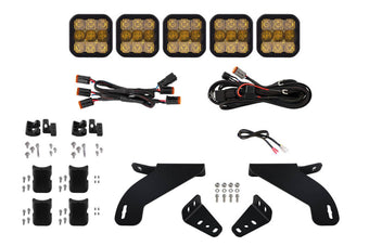 compare product Diode Dynamics 21-22 Ford F-150 SS5 Grille CrossLink Lightbar Kit- Sport Yellow Combo