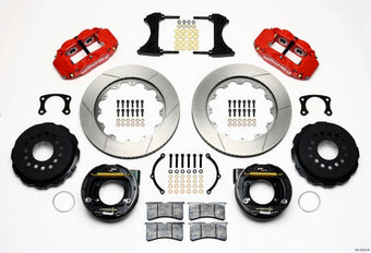 compare product Wilwood Narrow Superlite 4R Rear P-Brk Kit 14.00in Red New Big Ford 2.50in Offset