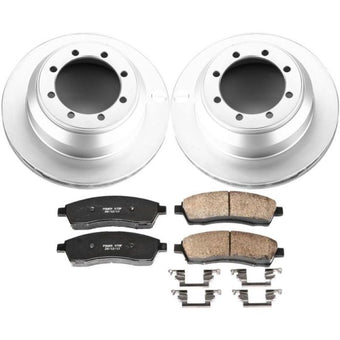 compare product Power Stop 99-04 Ford F-350 Super Duty Rear Z17 Evolution Geomet Coated Brake Kit