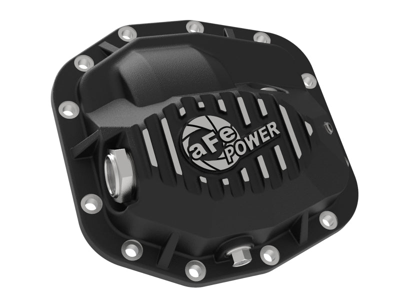 aFe 18 - 23 Jeep Wrangler JL Pro Series (Dana M186) Front Diff Cover w/ Oil - Black - My Store
