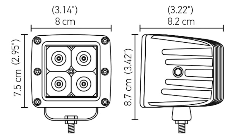 Hella HVF Cube 4 LED Off Road Kit - My Store