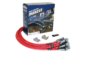 compare product Moroso Ford 351W Ignition Wire Set - Ultra 40 - Unsleeved - HEI - Red