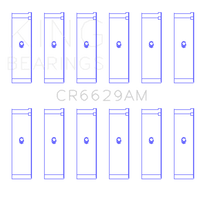 King Engine Bearings Mitsubishi 181CI 3.0L 6G72 V6 / 152CI 2.5L 6G73 V6 (Size +0.50) Rod Bearing Set - My Store