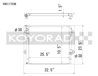 compare product Koyorad 03-09 Toyota 4Runner/Lexus GX470 4.7l Aluminum Radiator - Off-Road Use Only