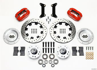 compare product Wilwood Forged Dynalite Front Kit 12.19in Drilled Red 79-87 GM G Body