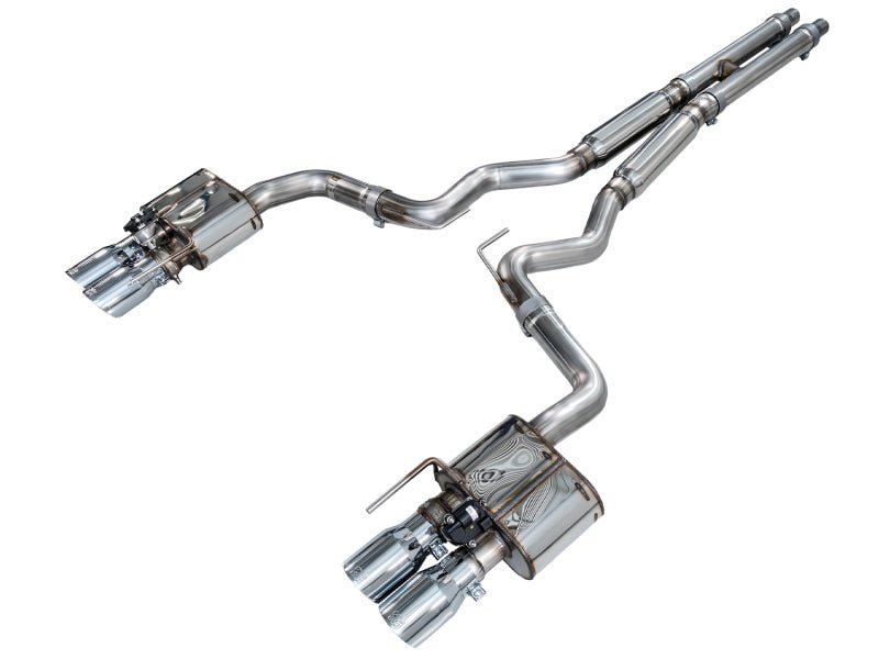 AWE Tuning 18 - 23 S550 Mustang GT SwitchPath Exhaust - Chrome Silver Tips - My Store