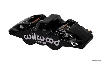 compare product Wilwood Caliper-Aero4-L/H - Black 1.62/1.38in Pistons 1.25in Disc