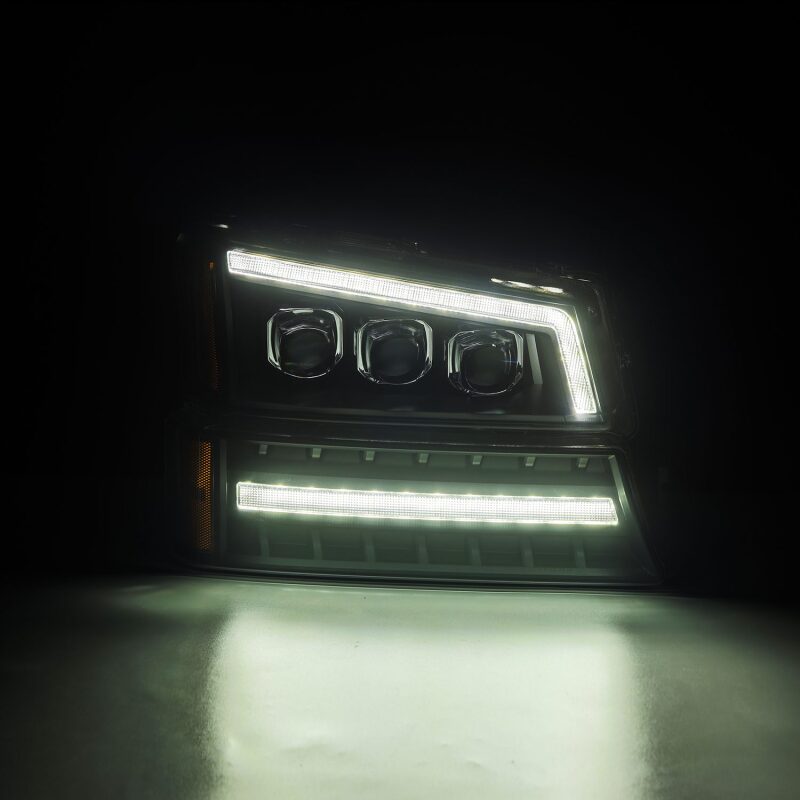 AlphaRex 03 - 06 Chevy Silverado 1500/2500HD/3500HD/Avalanche Black NOVA LED Proj Headlights - My Store