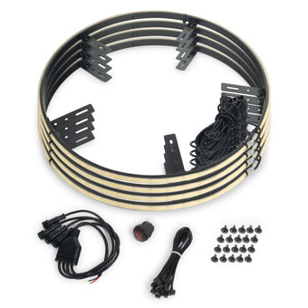 compare product ORACLE Lighting LED Illuminated Wheel Rings - 16.5in PLASMA White
